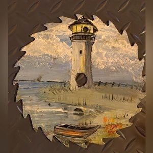 6 1/2 inch painted saw blade